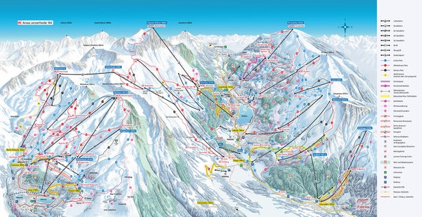 Pistenplan Arosa Lenzerheide