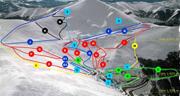 Plan des pistes - Valdezcaray