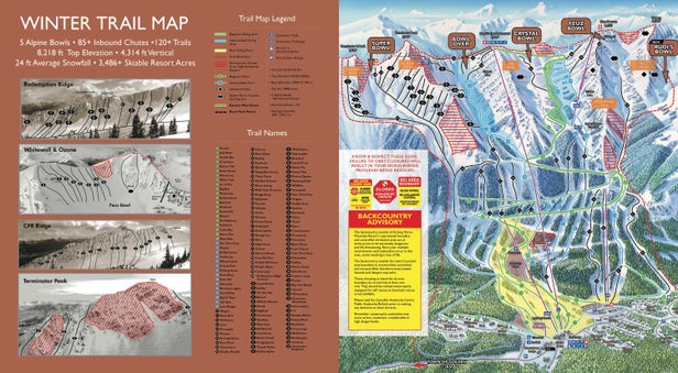 Pistenplan Kicking Horse