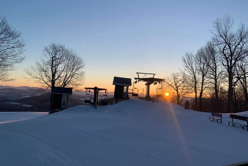 Willard Mountain - Chairlift at Sunrise