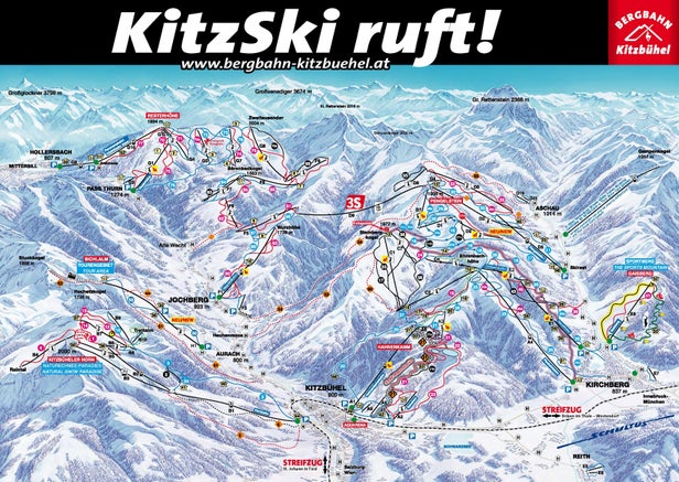 Pistenplan Kitzbühel