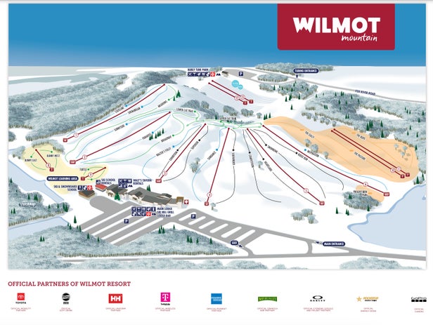 Wilmot Mountain Mapa sjezdovek