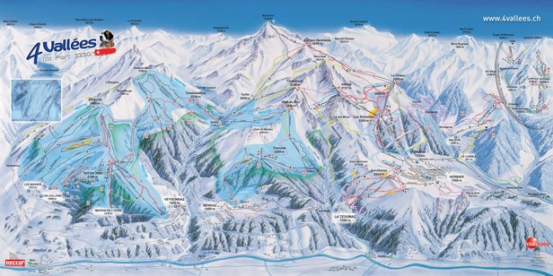 La Tzoumaz - Savoleyres Piste Map