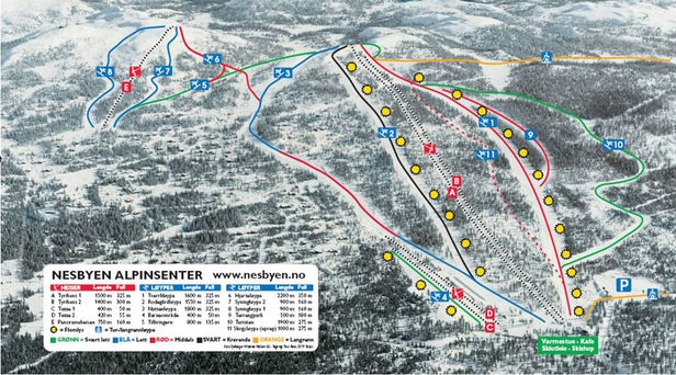 Pistenplan Nesbyen