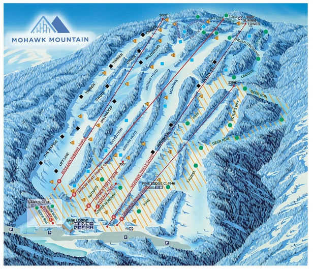 Mohawk Mountain Mappa piste