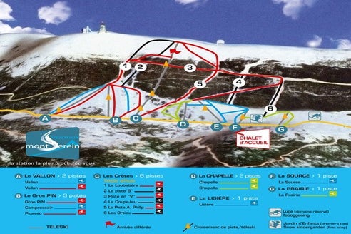 Pistenplan Ventoux - Mont Serein