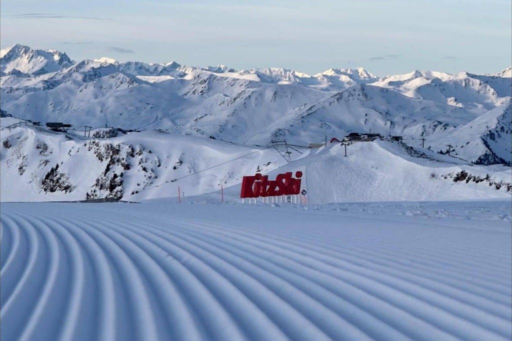 Kitzbühel_Fresh Groomed Slope_(c): Kitzbühel