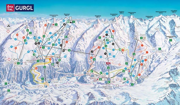 Pistenplan Obergurgl - Hochgurgl