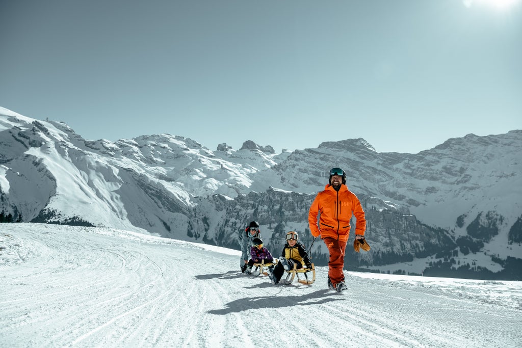 Engelberg_Family Sledding Fun_(c): Rainer Eder