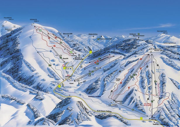 Pistenplan Feldberg Liftverbund