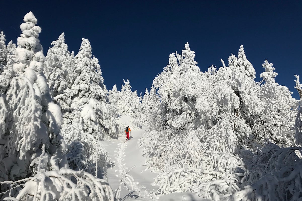 Bolton Valley Vermont alpine touring.