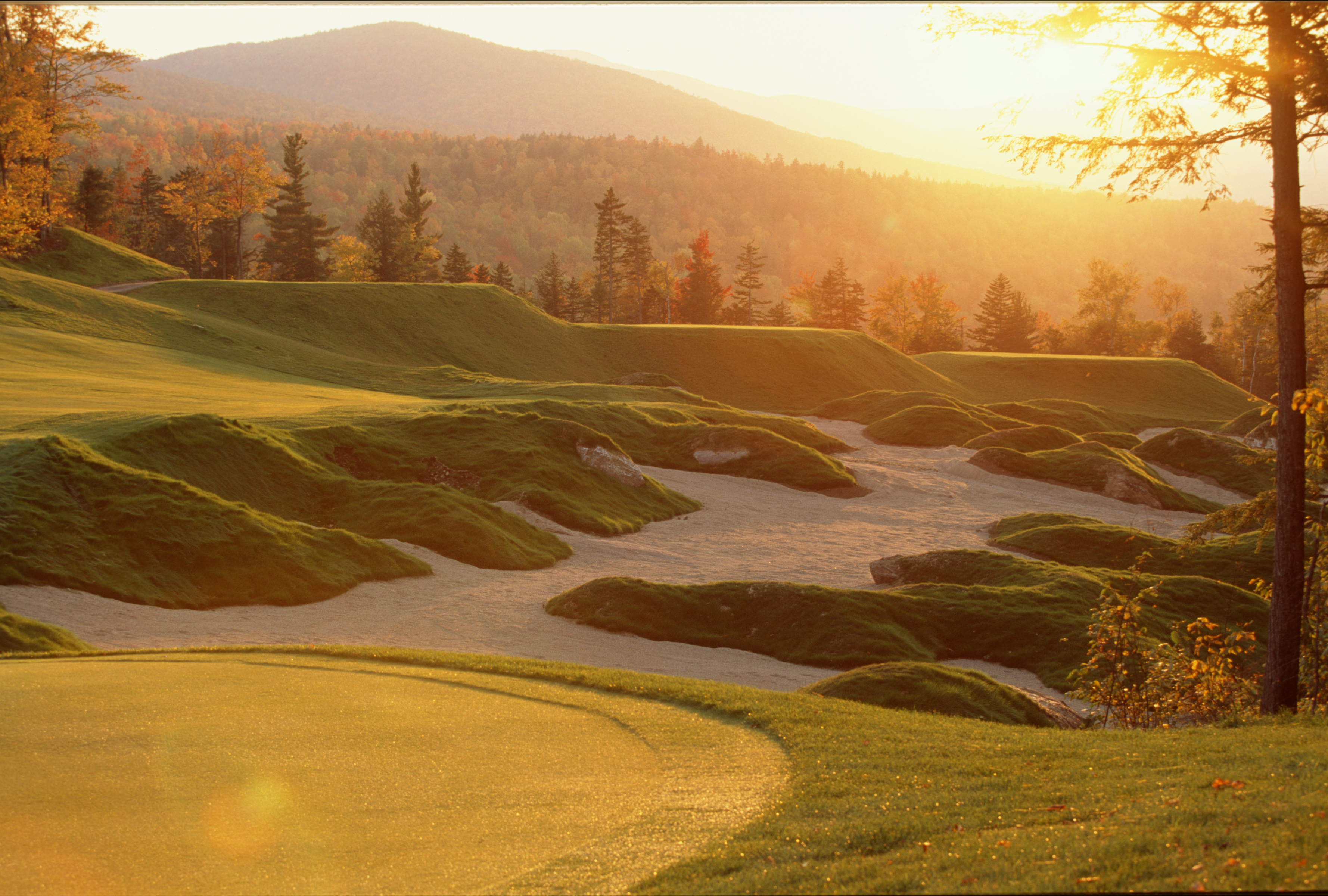 Sunday River Golf Club at sunset