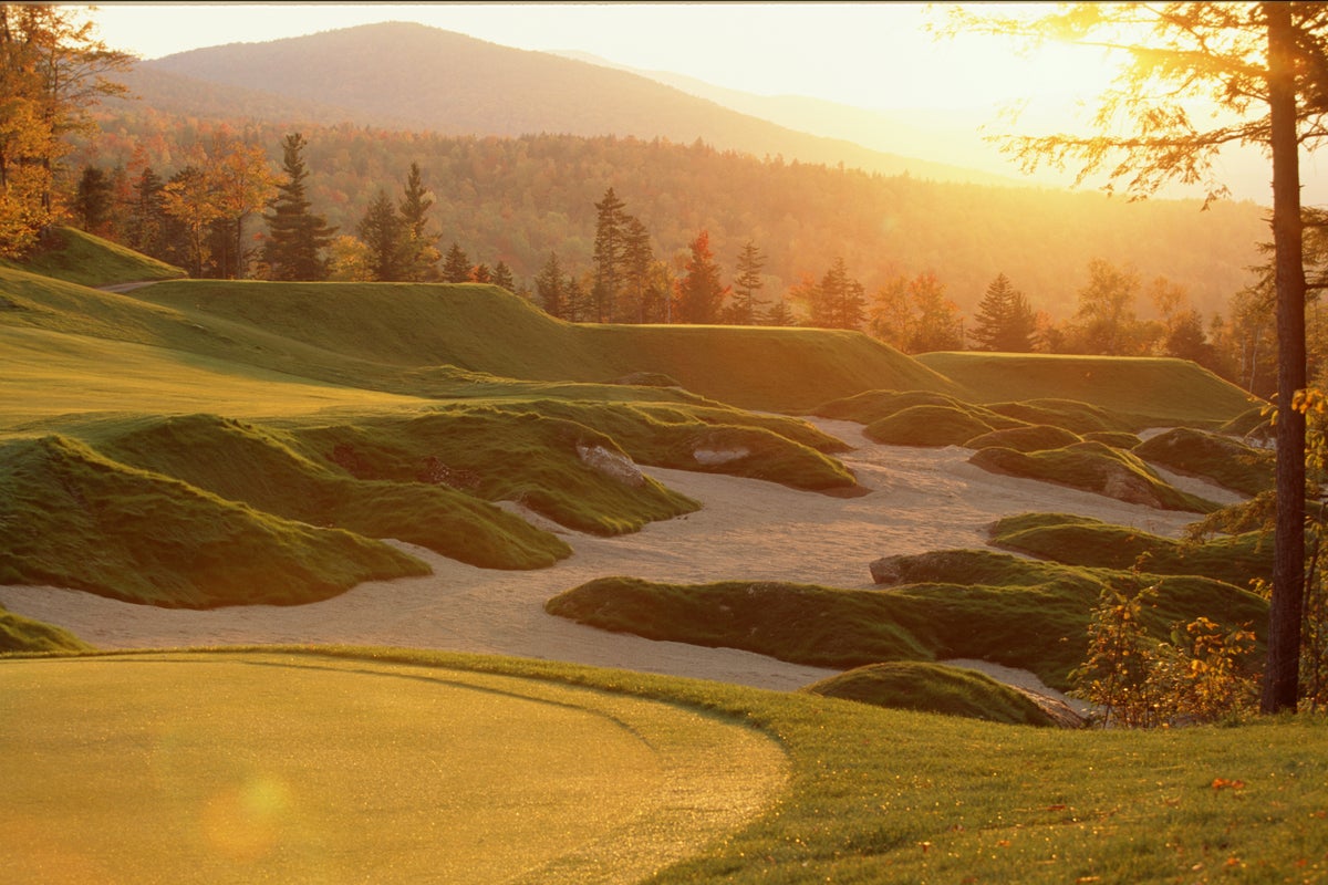 Sunday River Golf Club at sunset