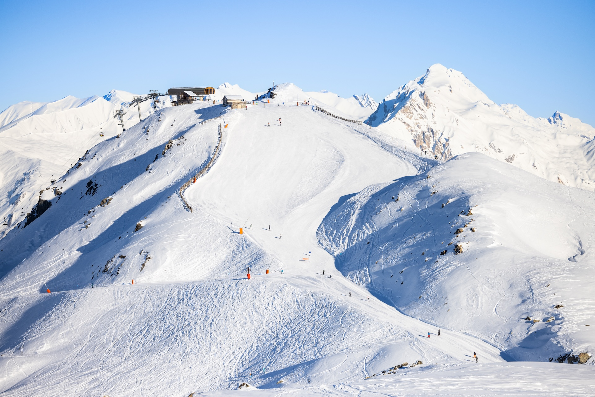 Les grands domaines skiables français