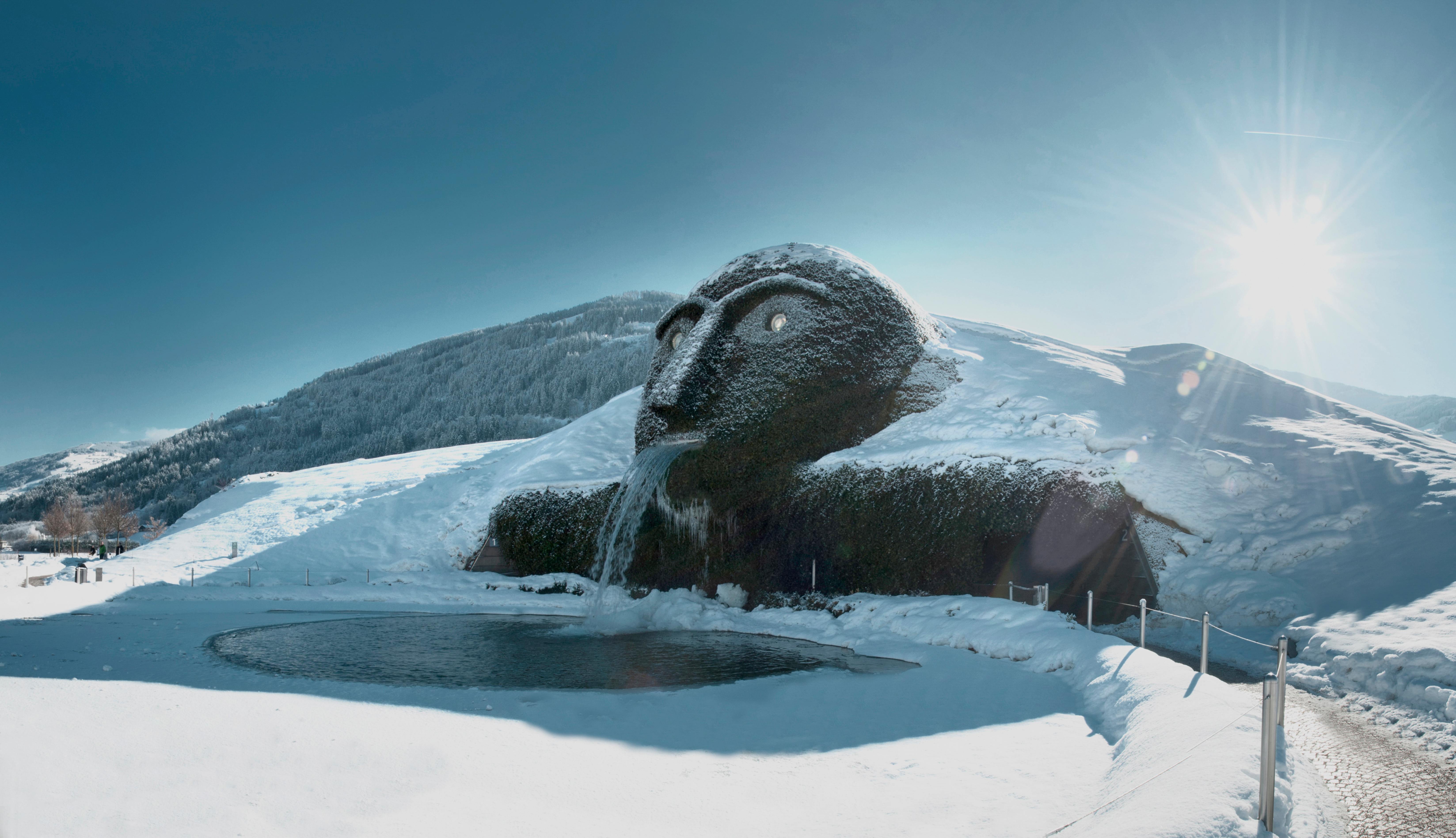 Snow-covered Crystal Worlds near Innsbruck, Austria
