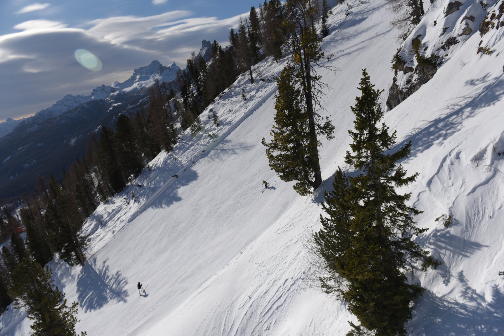 Piste nere difficili a Cortina d’Ampezzo: muri, tecnica e leggenda