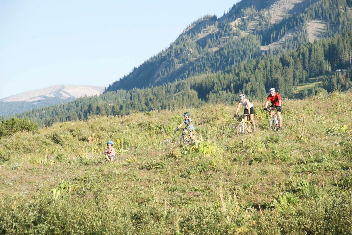 The Best Ski Resorts for Mountain Biking, Crested Butte, Female gold medal Olympian and family biking.