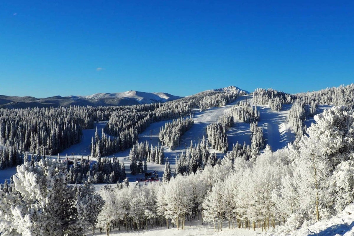 Snowy slopes at Eldora Mountain Resort, Colorado