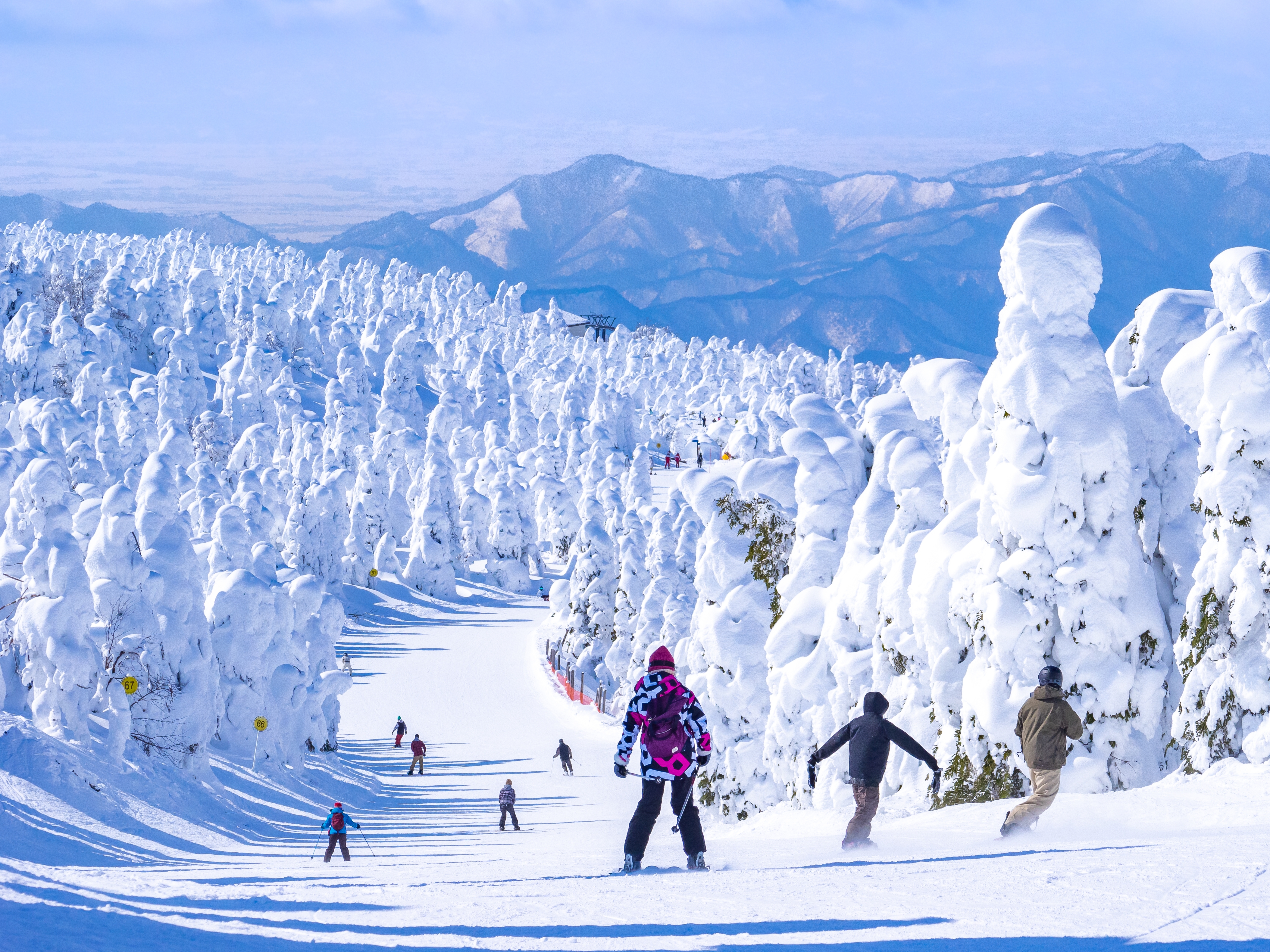 Zao-onsen Ski Resort Yamagata Japan.