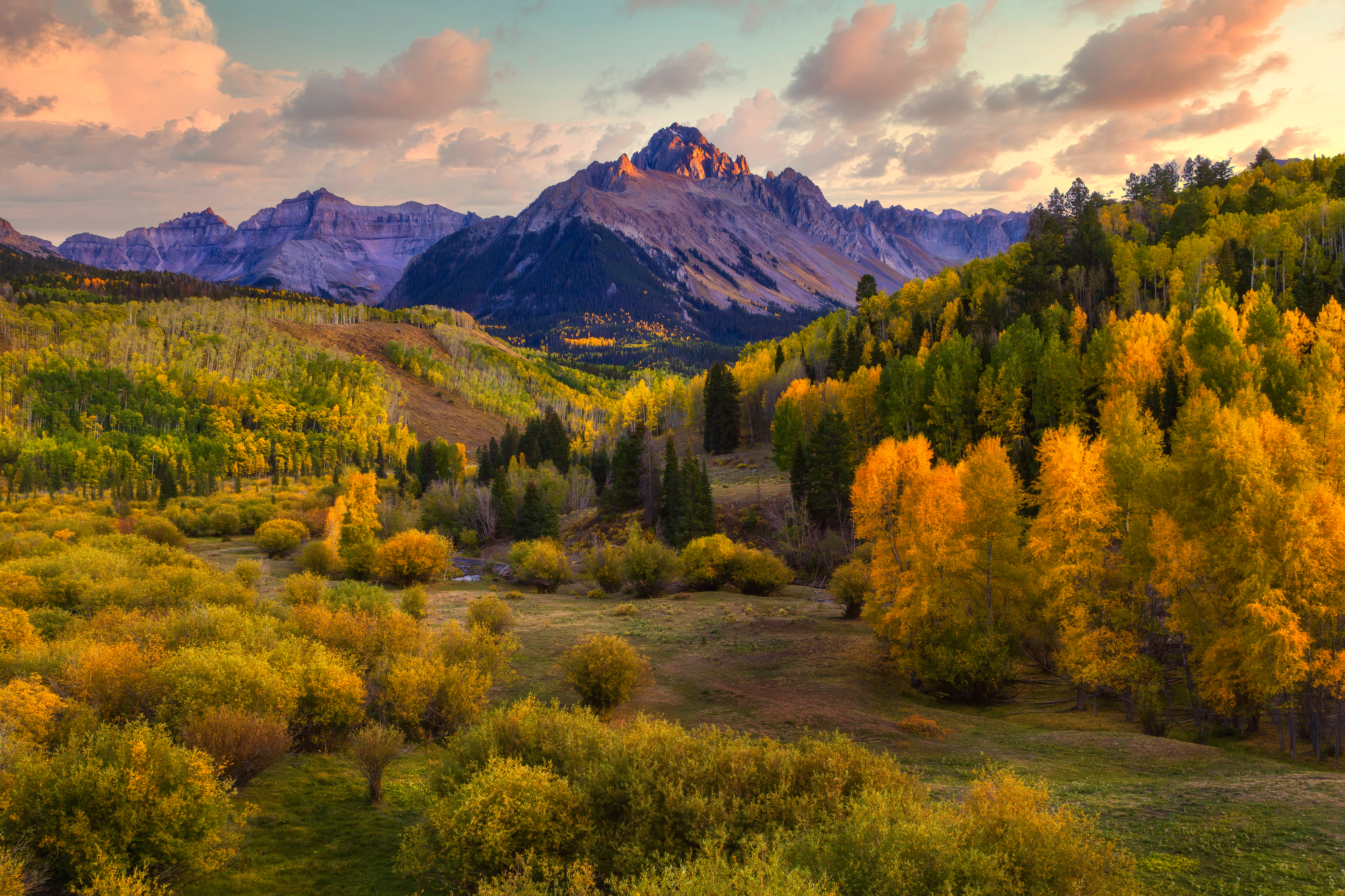 Fall foliage around Telluride, Colorado