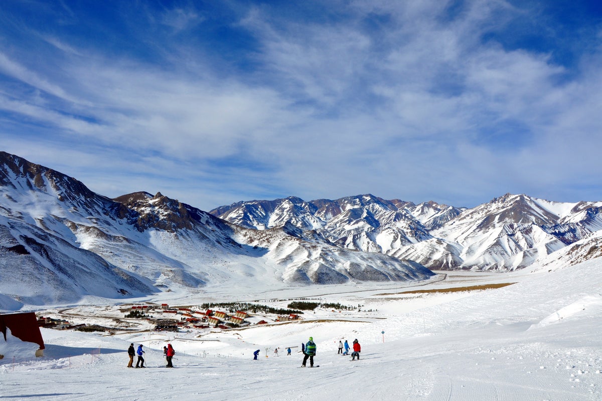 Las Lenas, Argentina view of the mountain.