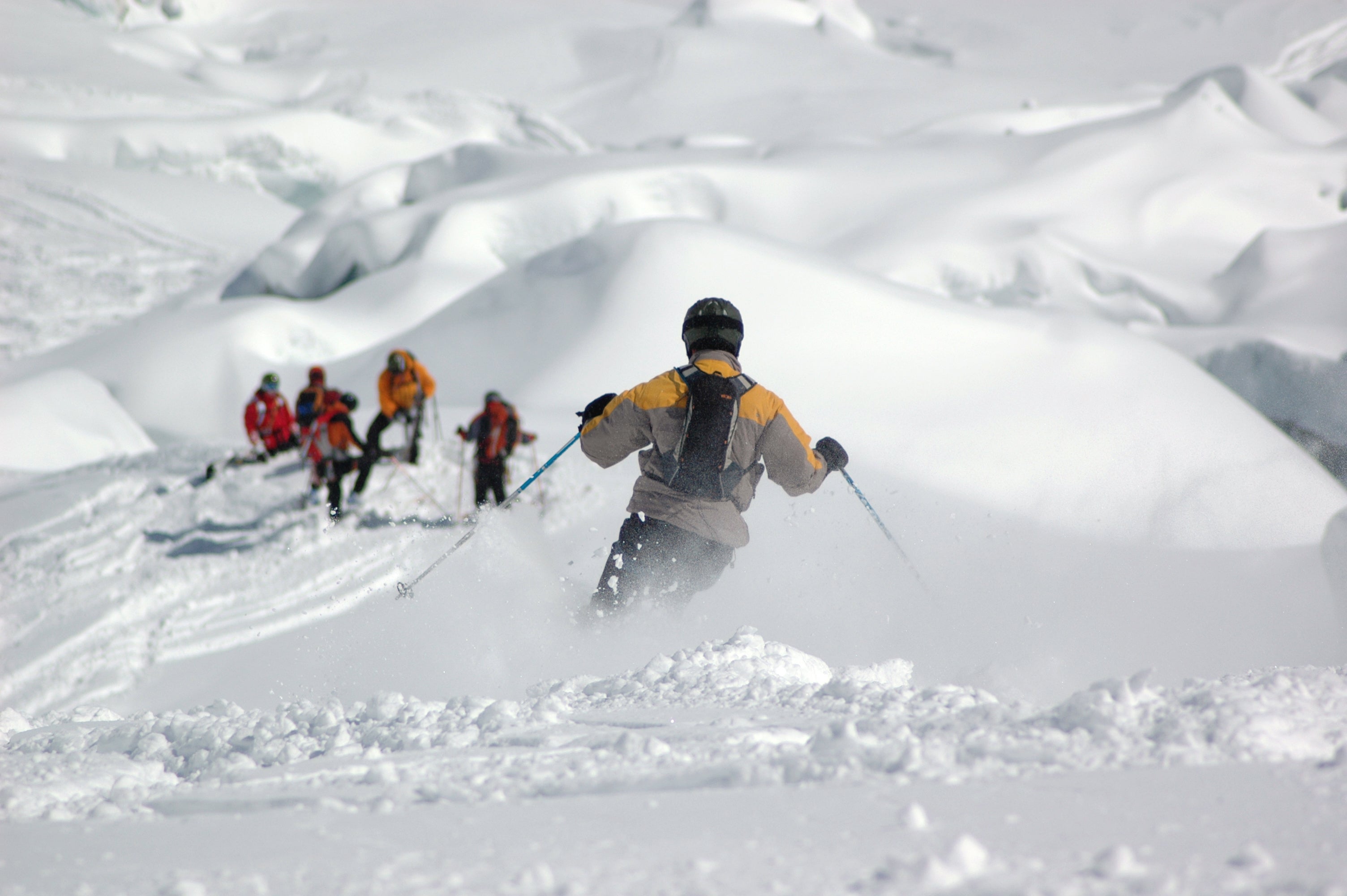 Freeriding in chamonix