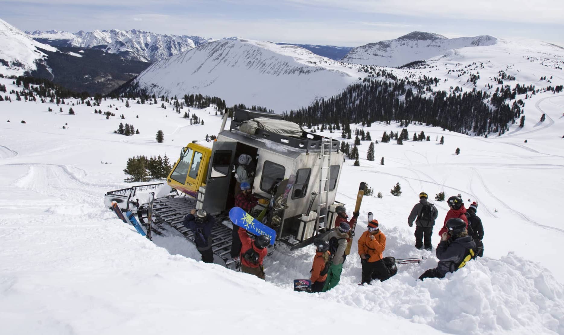 Purgatory Resort, cat skiing, CO.