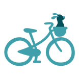 Dog in Bicycle Basket Icon