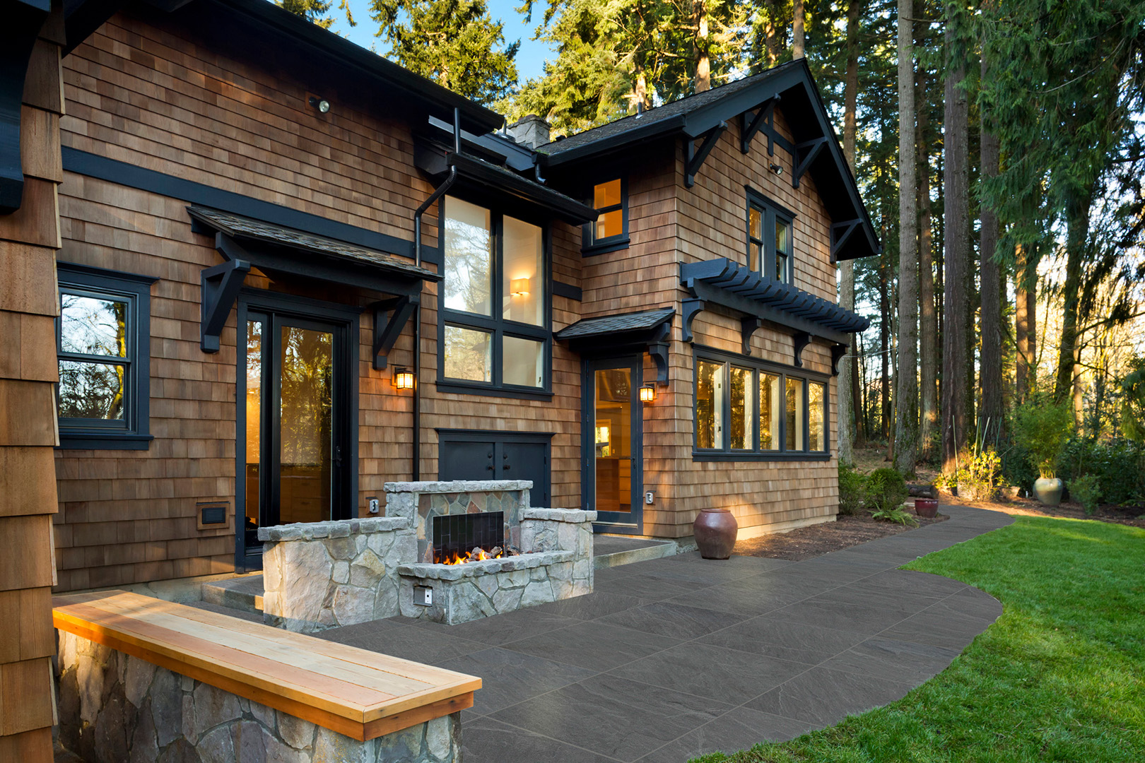 Cleft Porcelain Pavers Glacier Black 12x24 Paver