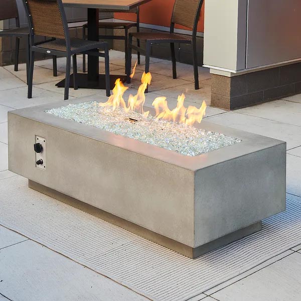 Cove Linear Fire Pit Table