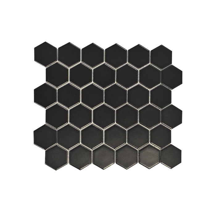CC Mosaics - T-5807-CCM-BLK-FT-MOS2HEX-M
