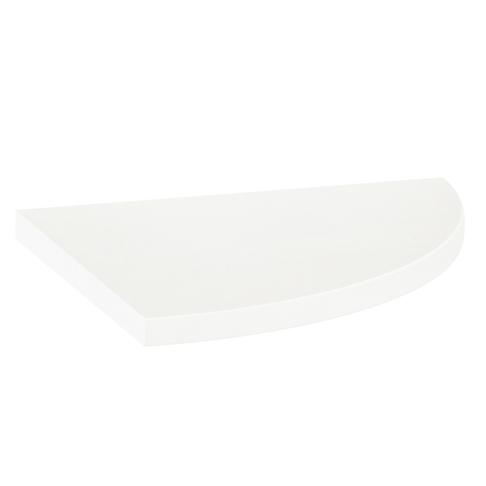 Marmiline Snow Corner Shelf 8.9IN Polished