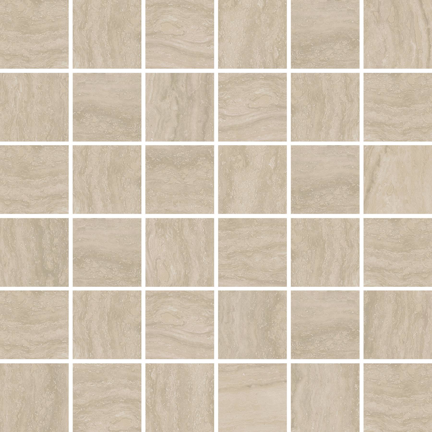 Bexley Travertine - T-2922-BXLV2-CREM-FT-MOS2X2-UPS