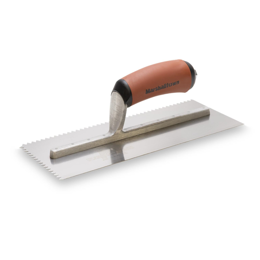 Product image for Standard Notch 1/4 X 3/16 V Trowel with Durasoft Handle
