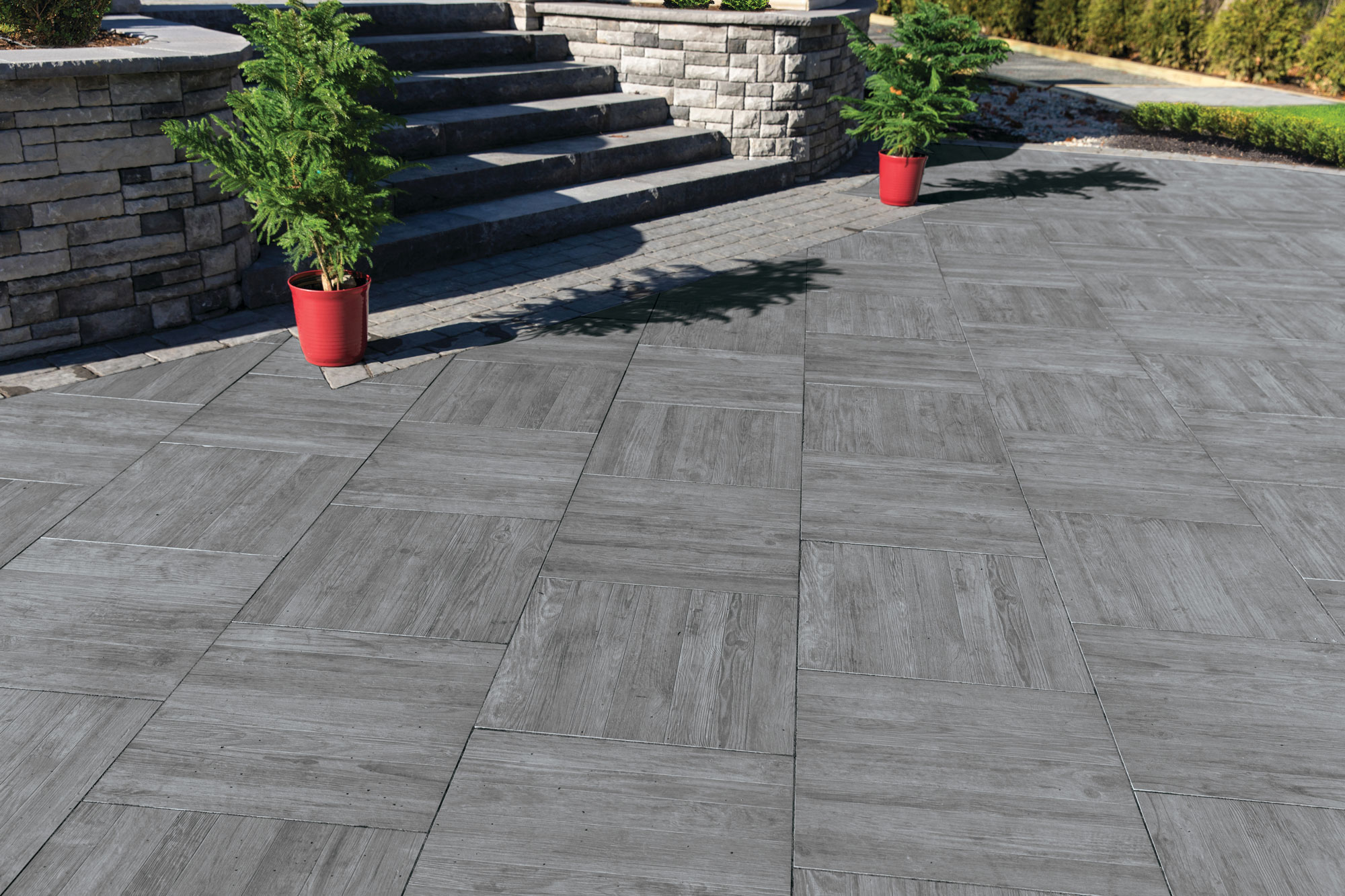 Axi Gray Timber 24x24 Outdoor Porcelain Paver
