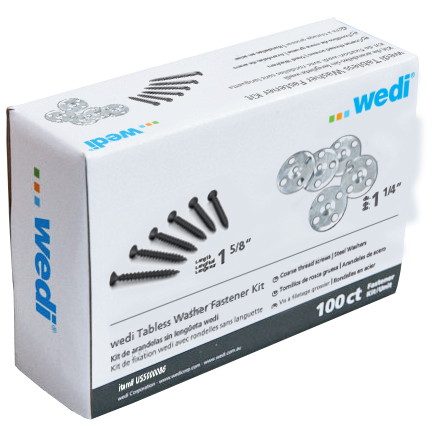 Tabless Washer 1 5/8 Screw Kit 100 Count