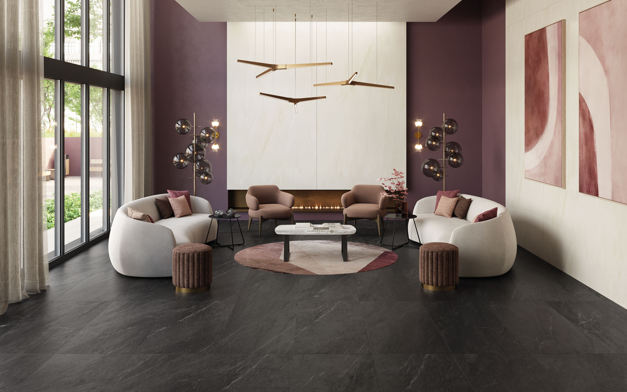 Legacy Marblestone - T-2090-LGMR-BLK-FT-12X24-MR