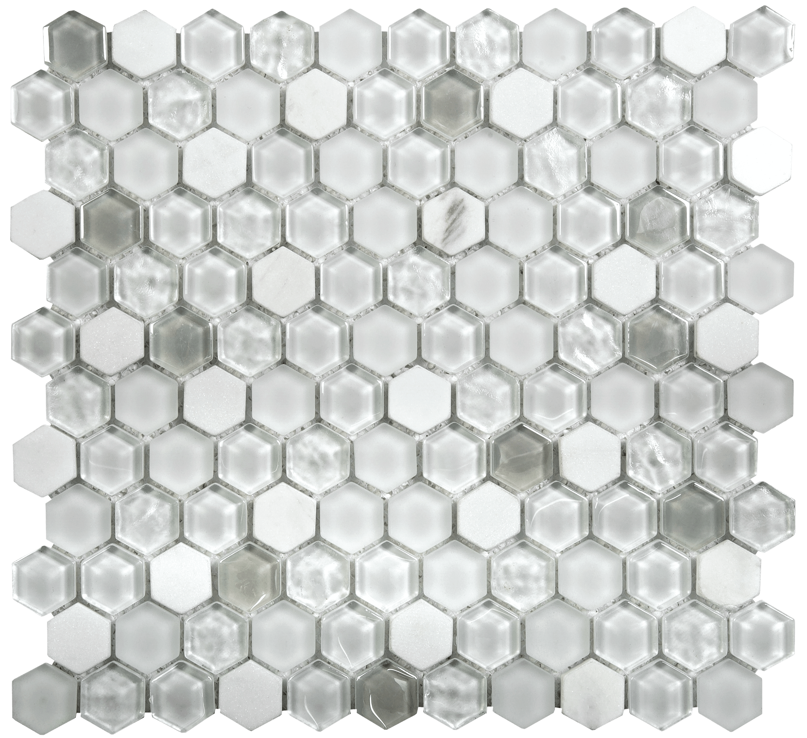 Mosaics - T-155627-MX-W-WT-MOS1HEX-GLSM