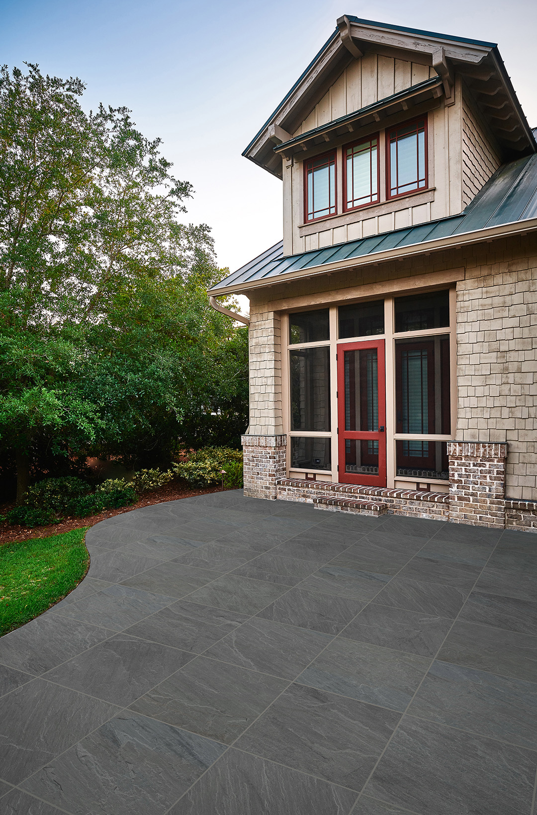 Cleft Porcelain Pavers Glacier Black 12x24 Paver