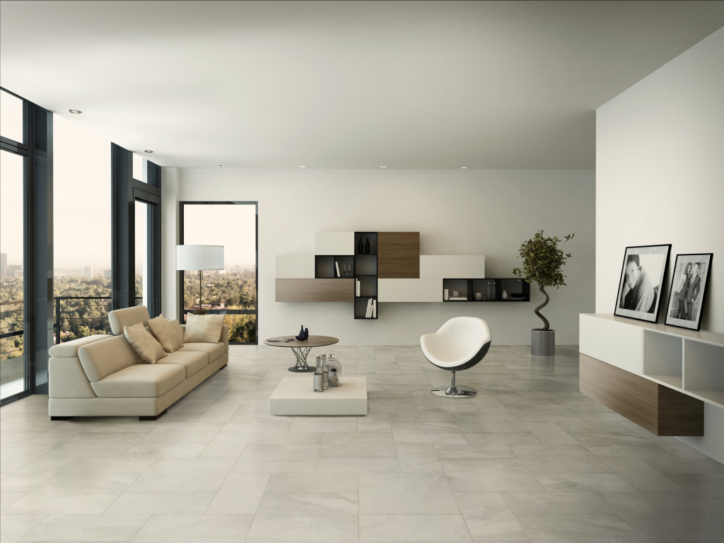 Shale Stone White 24x24 Porcelain Paver