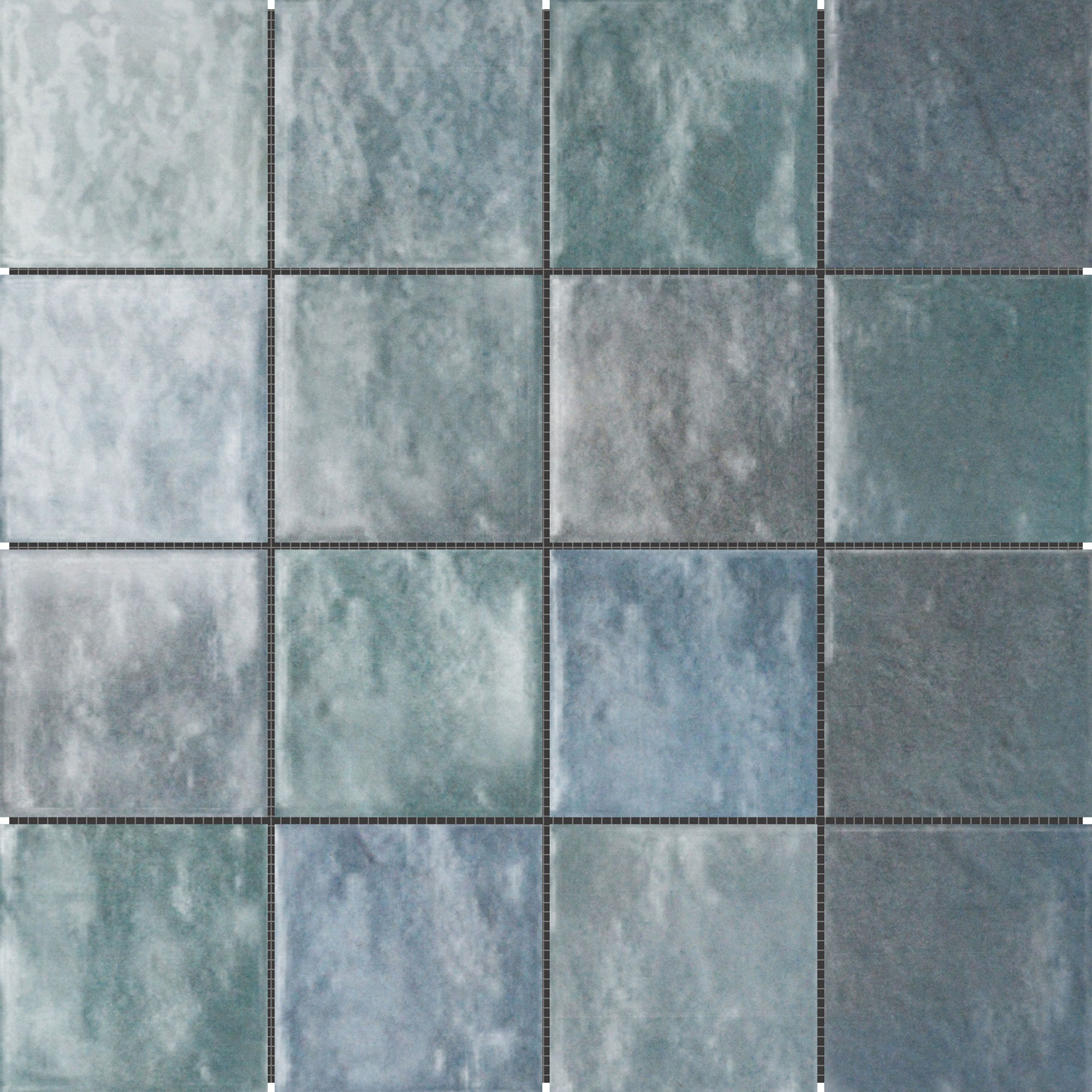 Ceramic Mosaics - T-155627-MSC-CEBL48-WT-MOSZLG-GLS