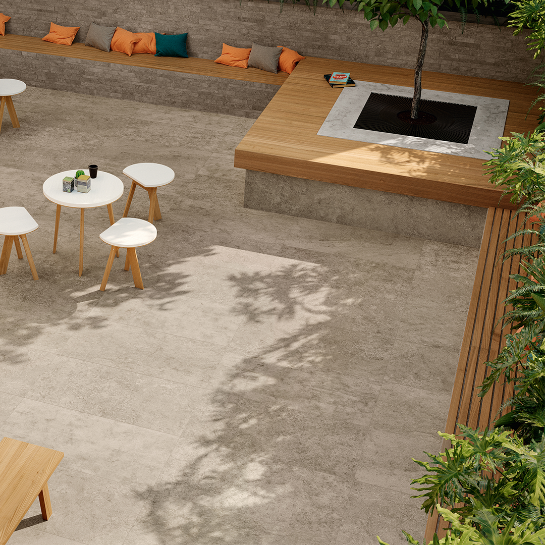 Old World Tabby Reef Grey 12x24 Bullnose