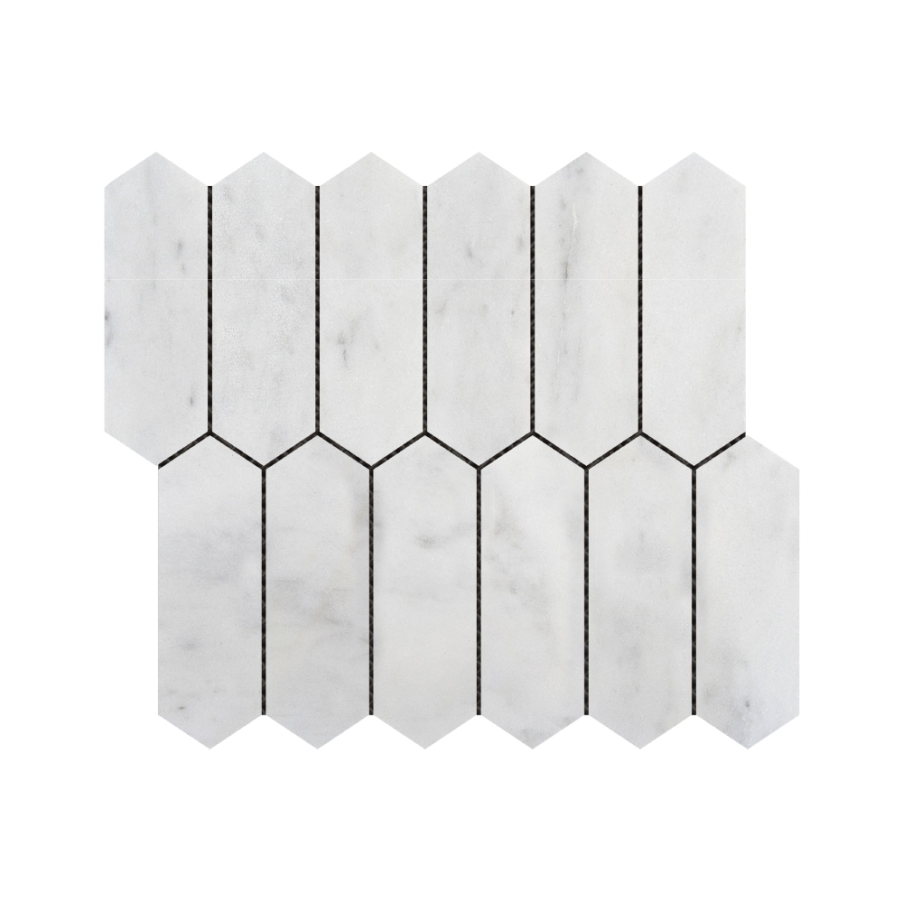 Marble Mosaics - T-155627-MSC-MABL120-WT-MOS2X6PK-M