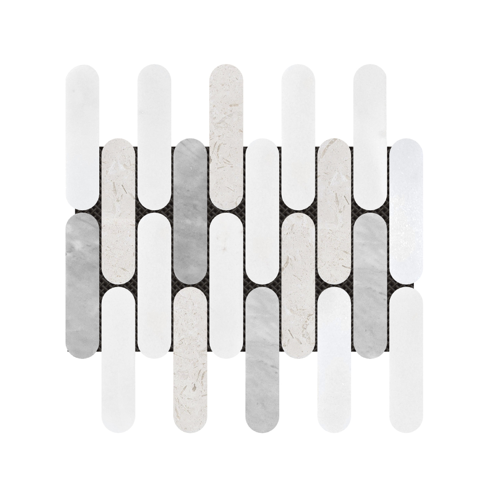 Marble Mosaics - T-155627-MSC-MAMI191-WT-MOSELR-M