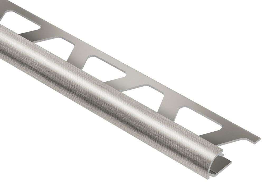 Product image for Rondec Bullnose Trim 3/8in Aluminum Brushed Nickel
