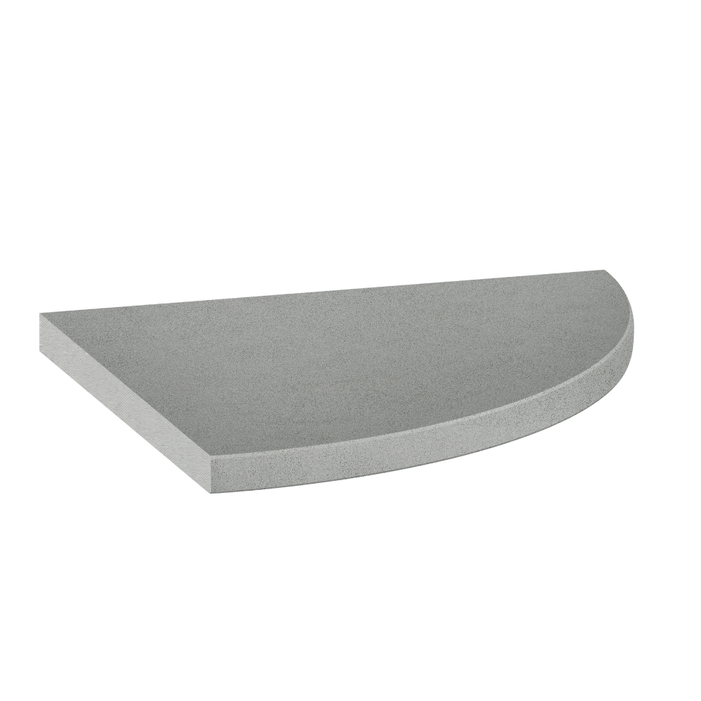 Marmiline Shadow Corner Shelf 8.9IN Polished