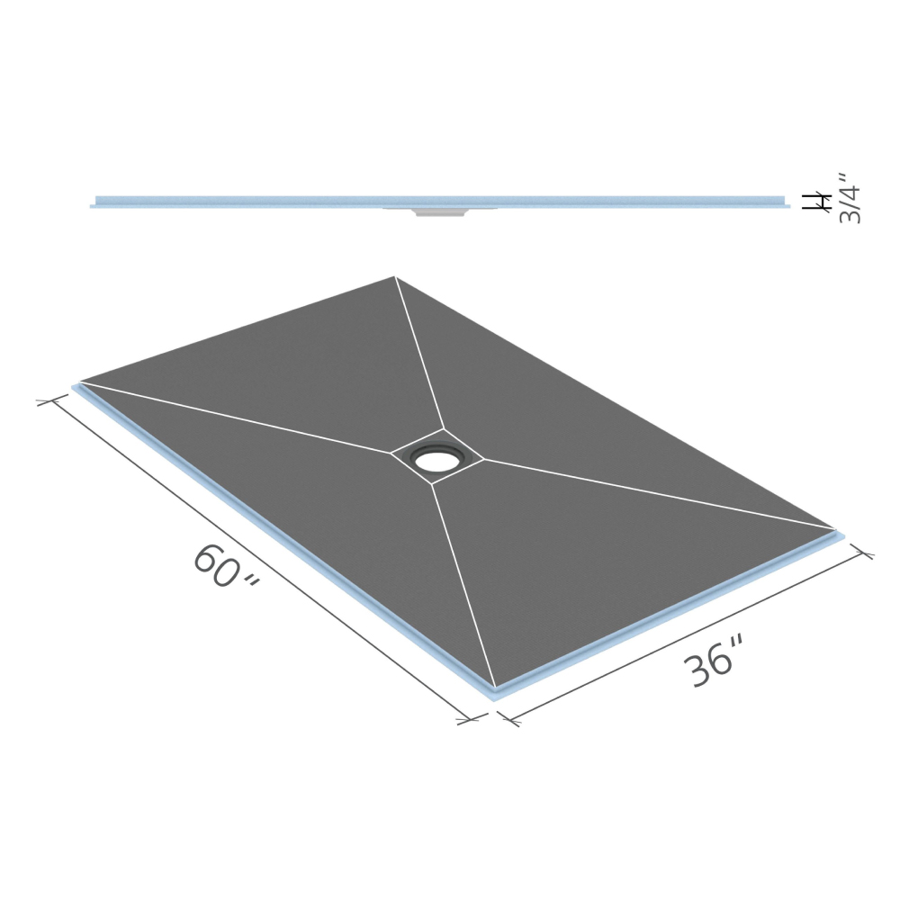 Product image for 3FTX5FT Ligno Curbless Fundo Click Seal