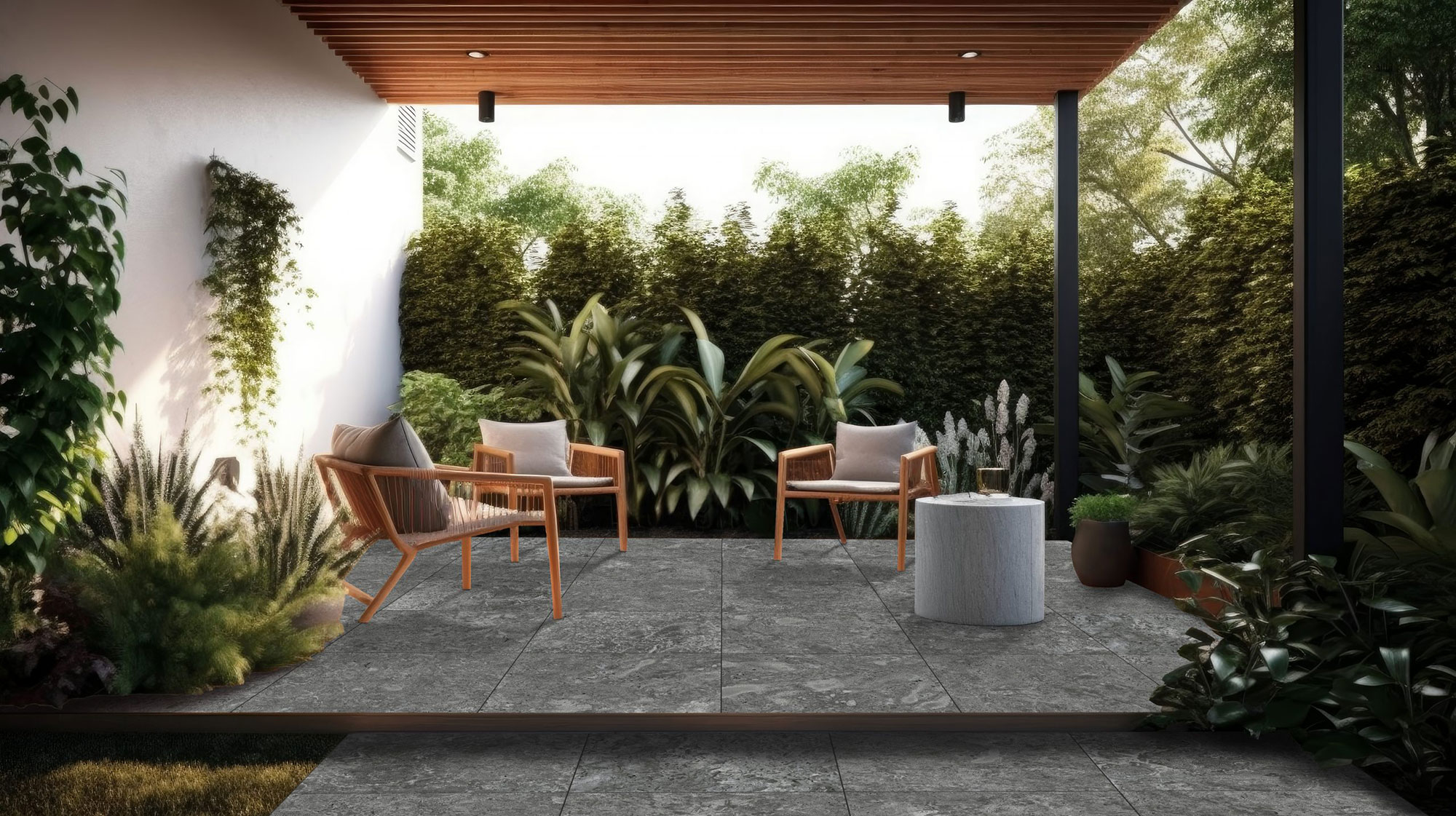 Product image for Old World Tabby Coral Nero 24×24 Porcelain Paver