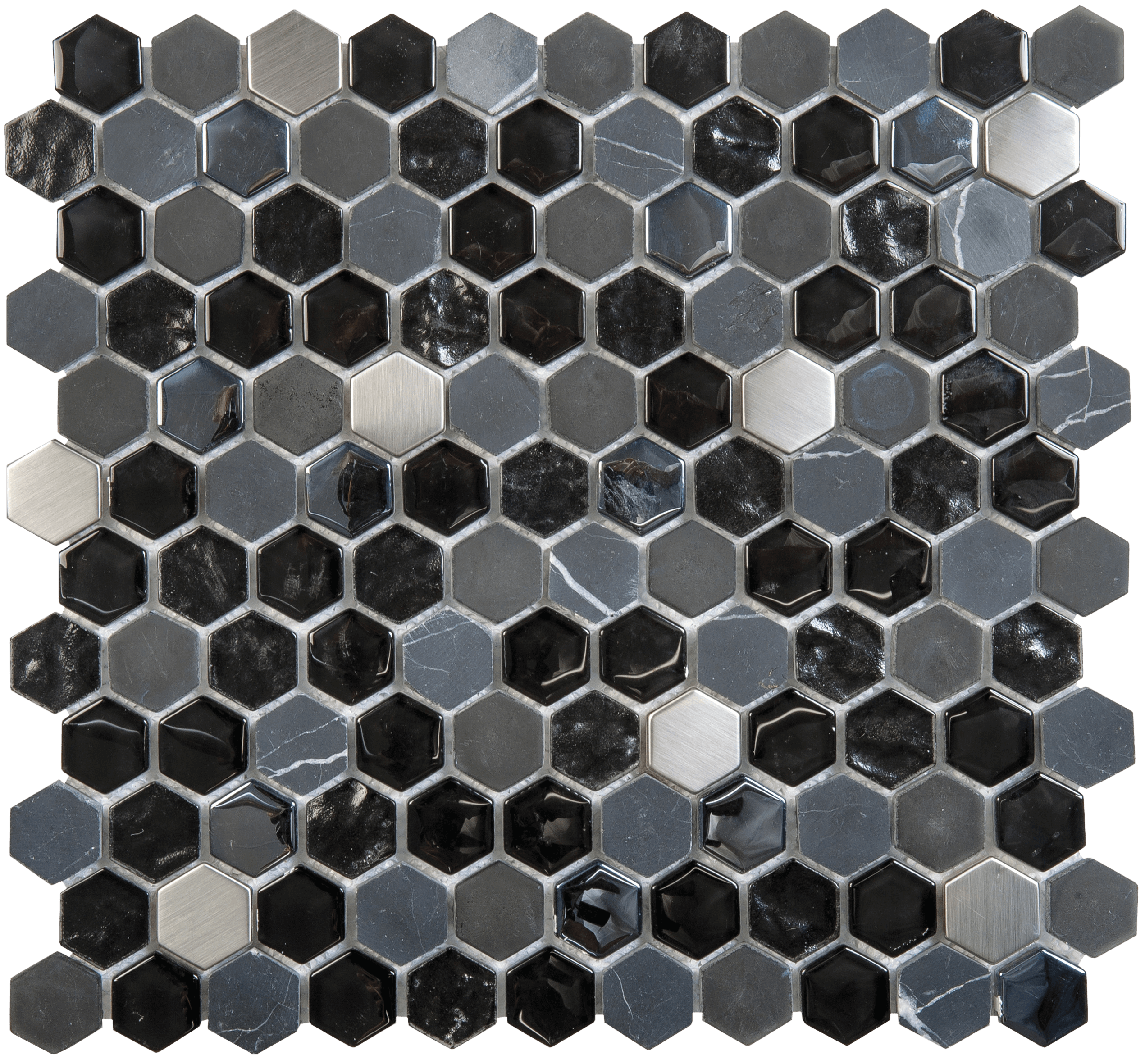 Mosaics - T-155627-MX-BSST-WT-MOS1HEX-GLSM
