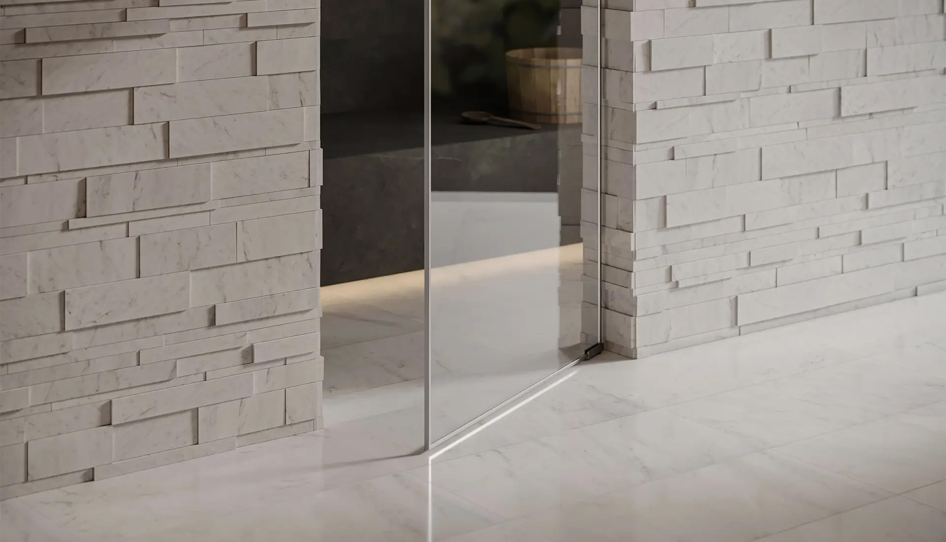 Ledger Stone Bianco Venatino Cubics